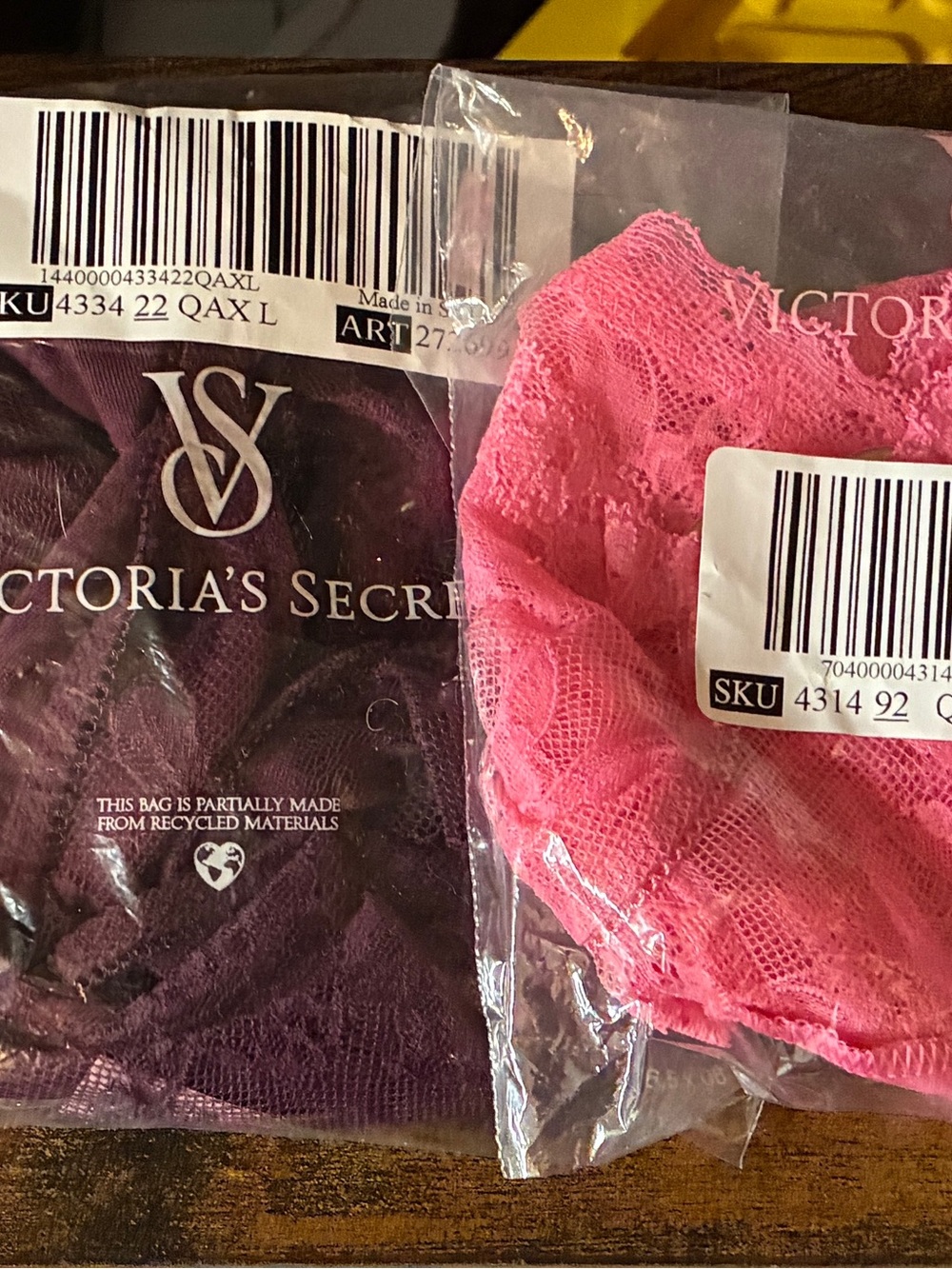 Victoria's Secret - NWT_ Sz L - 4 piece Panty Set